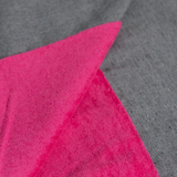Terrycloth Lined Beach Towel - Grey/Pink