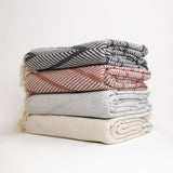 Provence Chevron Beach Towel - Cream