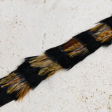 Feather Hat Band - Black Rooster