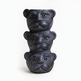Jaguar Trio Vase - Black