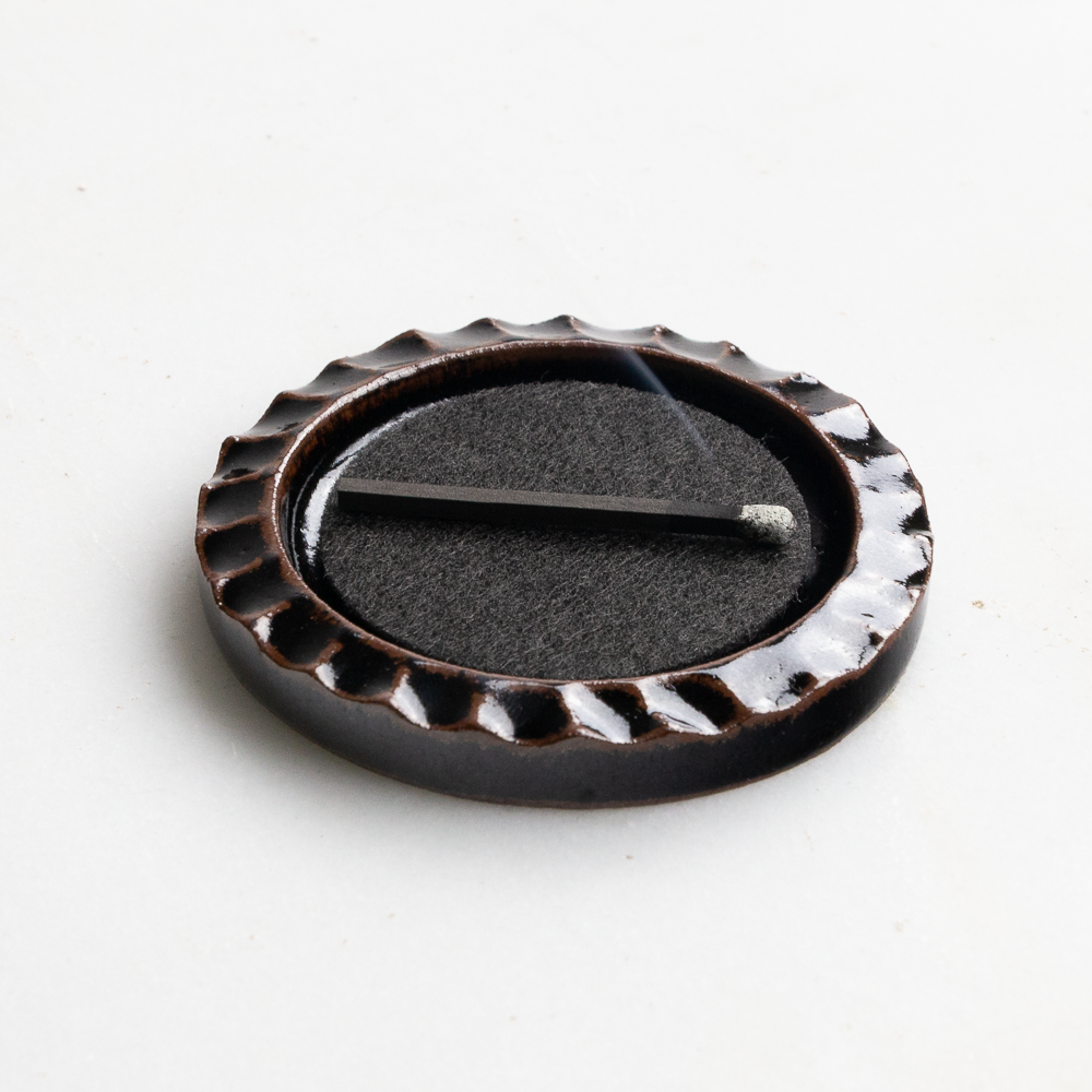 Hibi Ceramic Incense Holder - Black