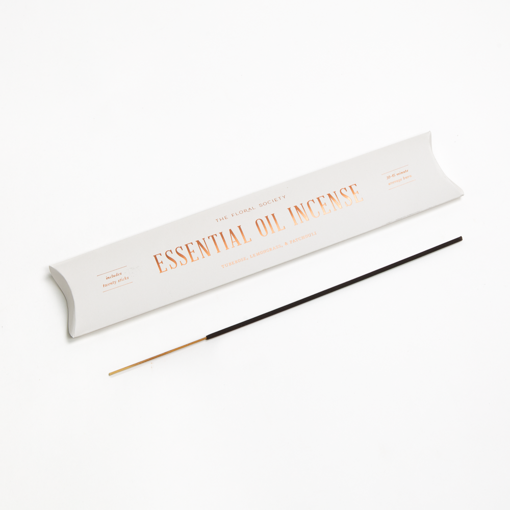 Essential Oil Incense - Tuberose, Lemongrass, and Patchouli