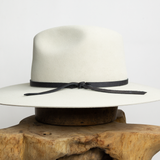 Leather Tie Hat Band - Black