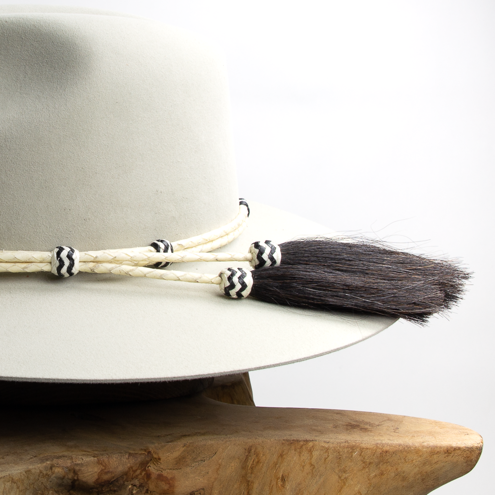 Rawhide Hat Band With Tassels