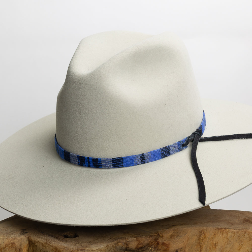 Tapestry Tie Hat Band - True Blue