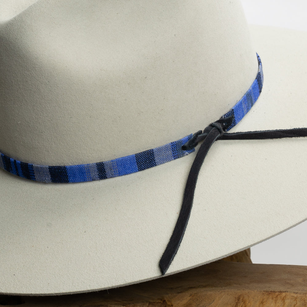 Tapestry Tie Hat Band - True Blue