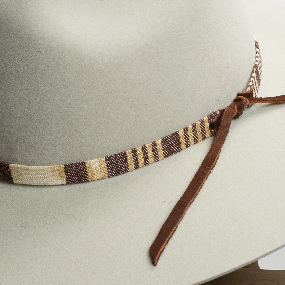 Tapestry Tie Hat Band - Coffee