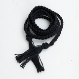 Nylon Braided Hat Band - Black