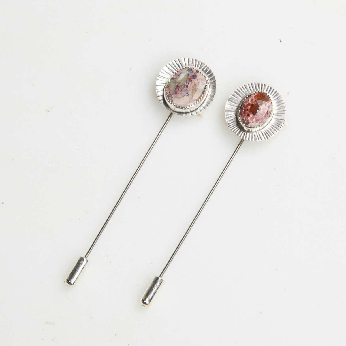 Mexican Opal Starburst Stick Pin