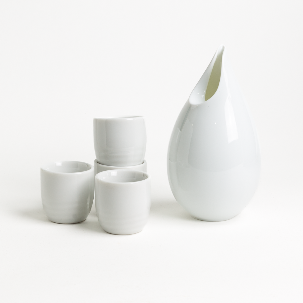 White Sake Set