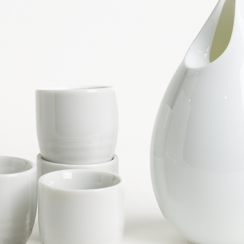 White Sake Set