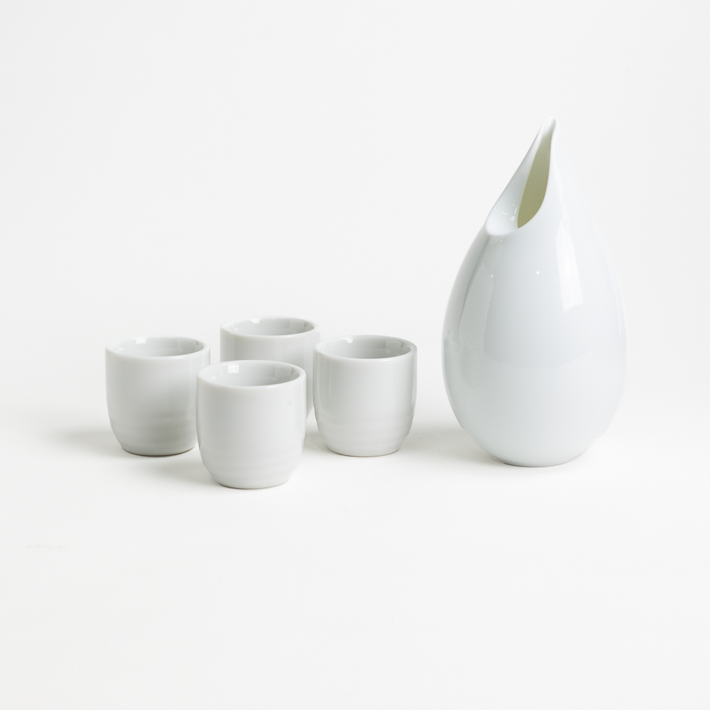 White Sake Set