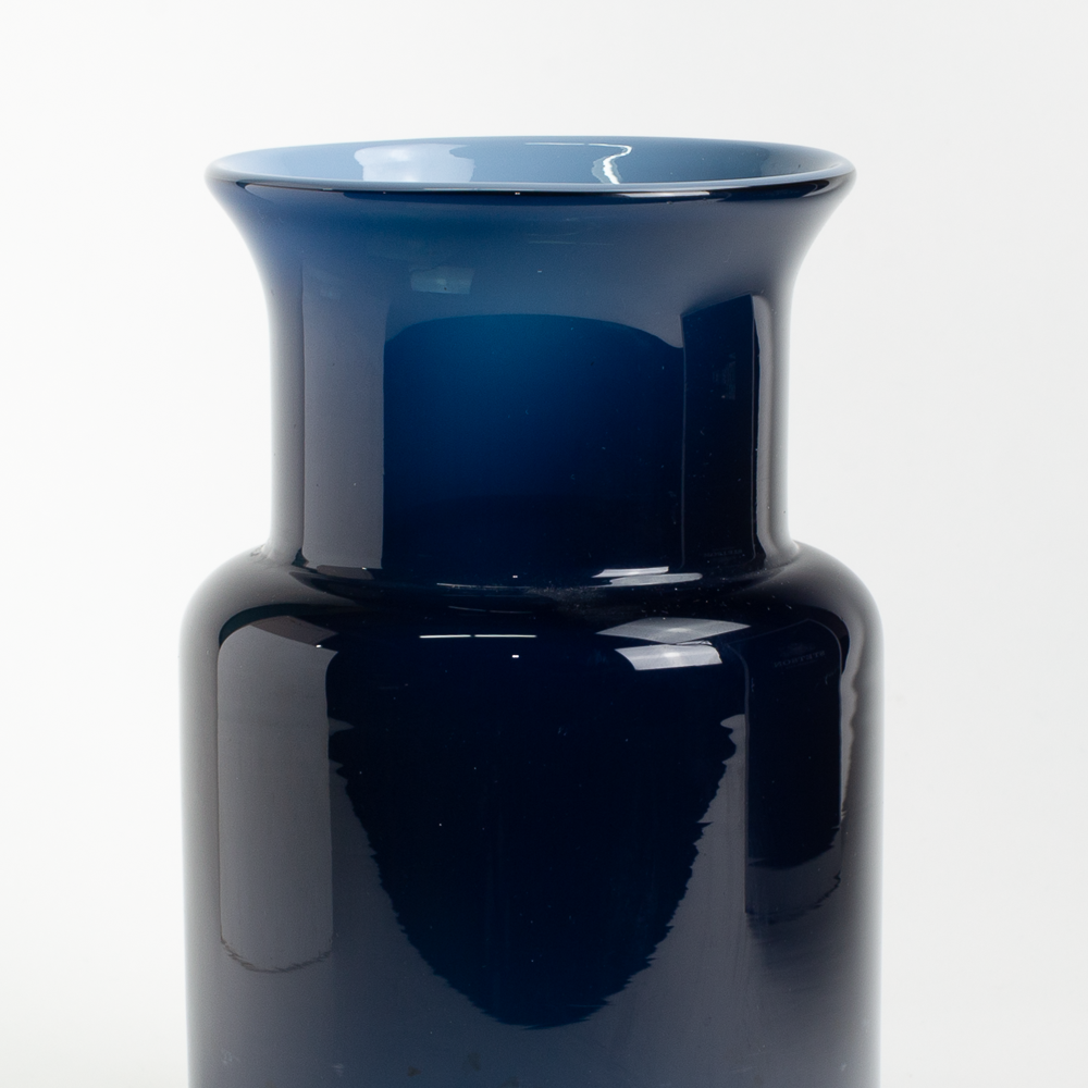 Blue Handblown Vase