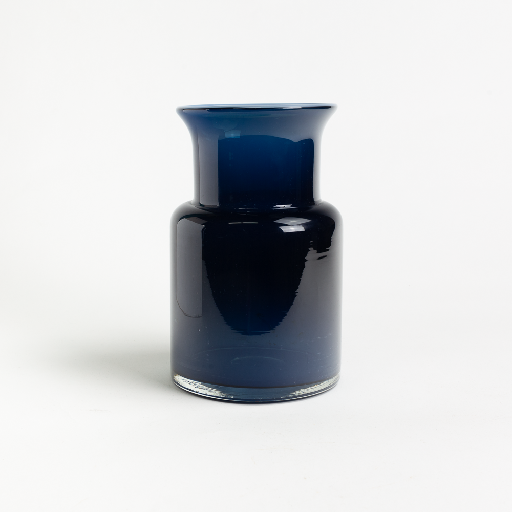 Blue Handblown Vase