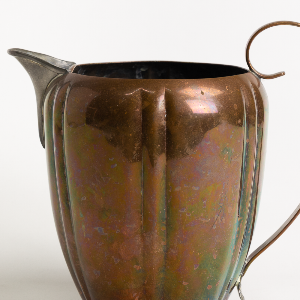 Flemish Hammered Copper Pitcher
