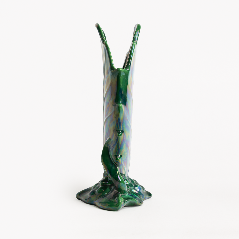 Royal Haegar Green Leaf Vase