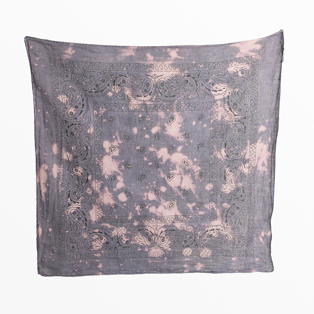 Stonewashed Cotton Bandana - Grey