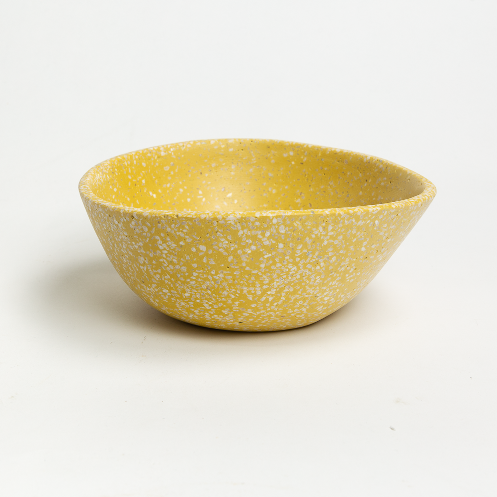 Large Yellow Terrazzo Bowl