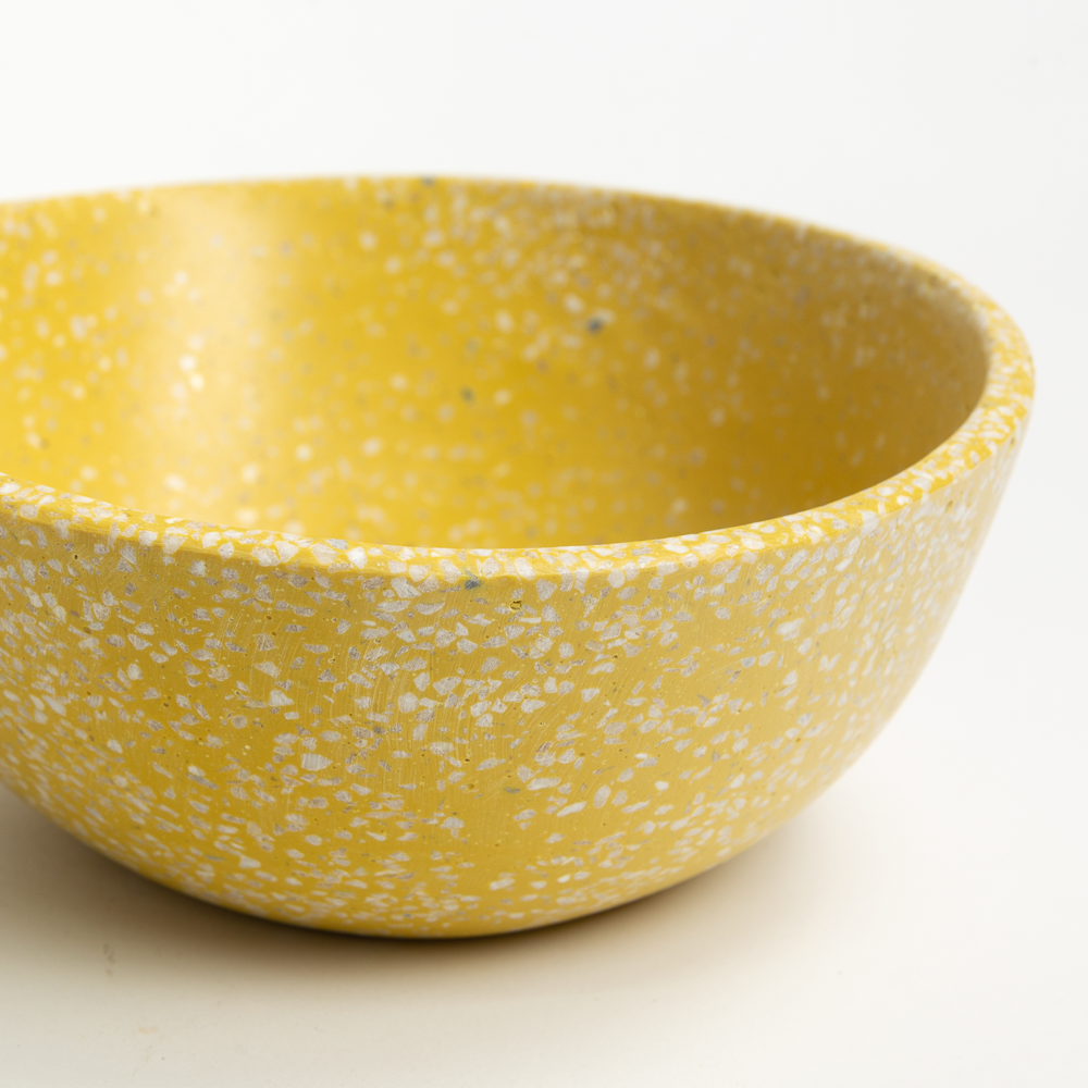 Large Yellow Terrazzo Bowl