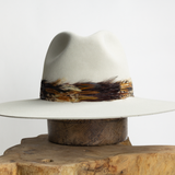 Feather Hat Band - Gold Rooster