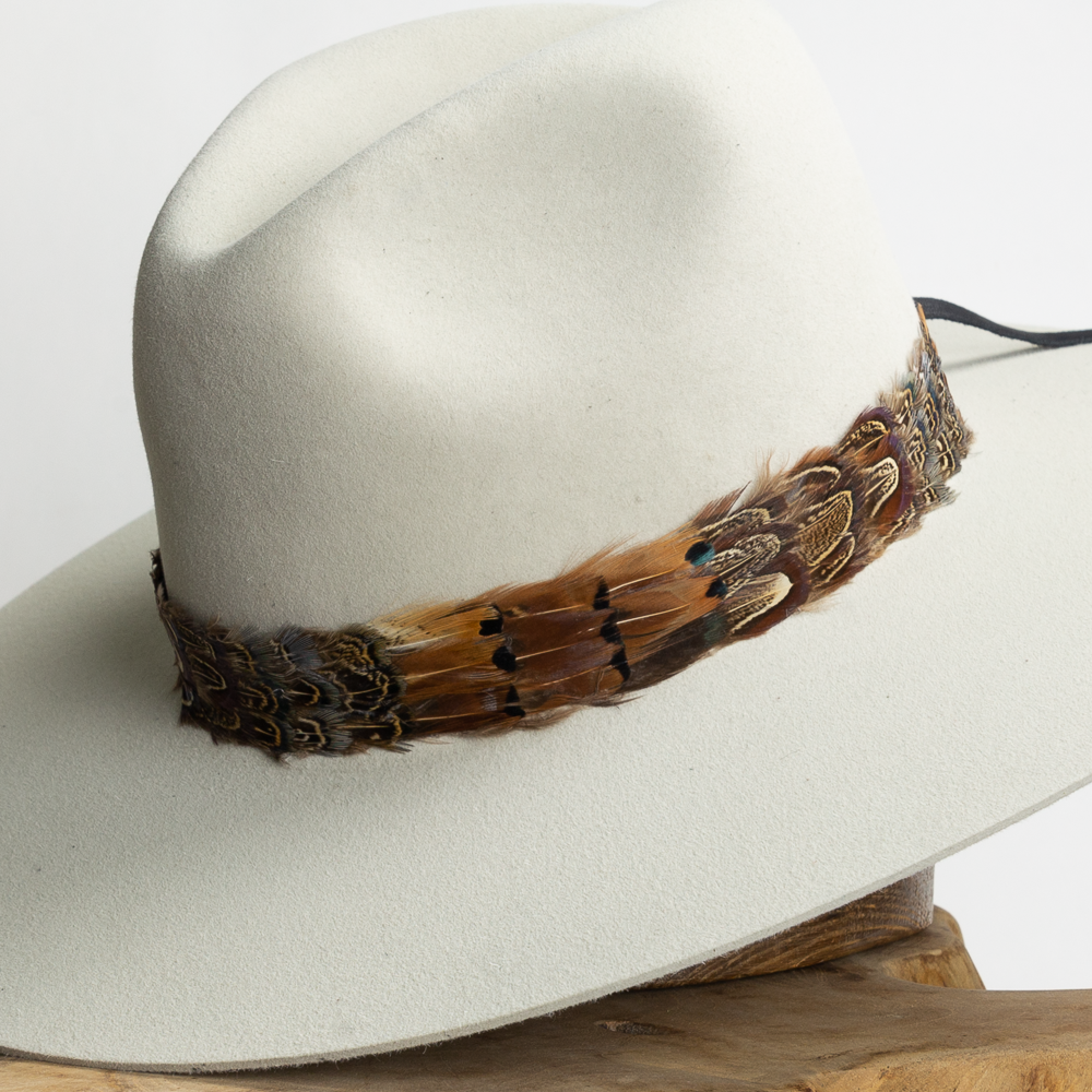 Feather Hat Band - Brown Reeves