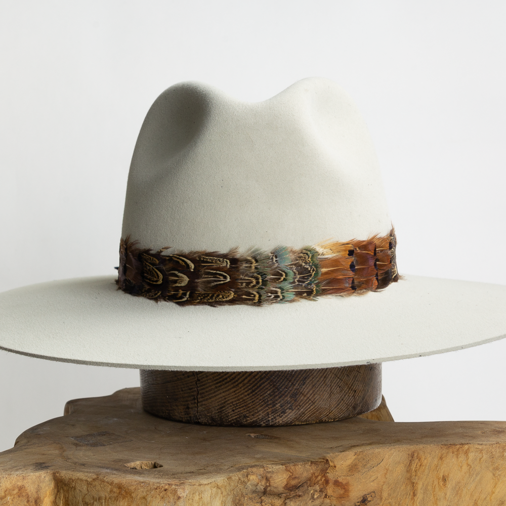 Feather Hat Band - Brown Reeves