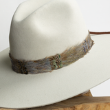 Feather Hat Band - Blue Reeves