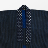 Blue Indigo Pinstripe Kimono