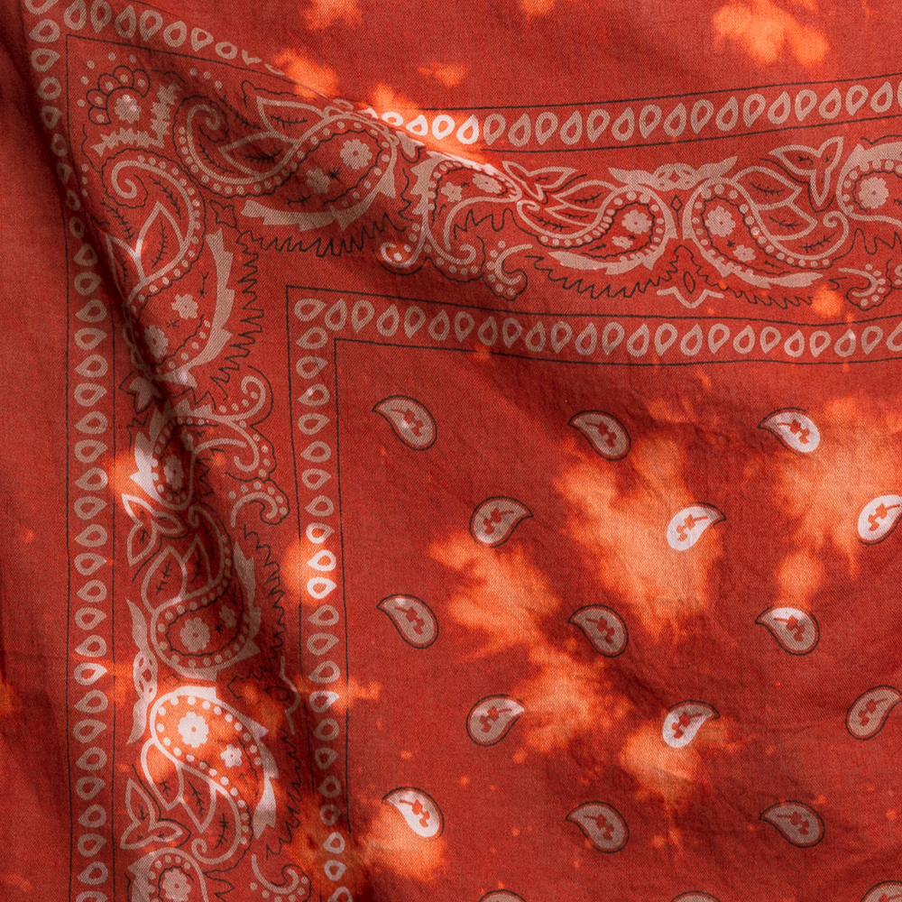 Stonewashed Cotton Bandana - Rust