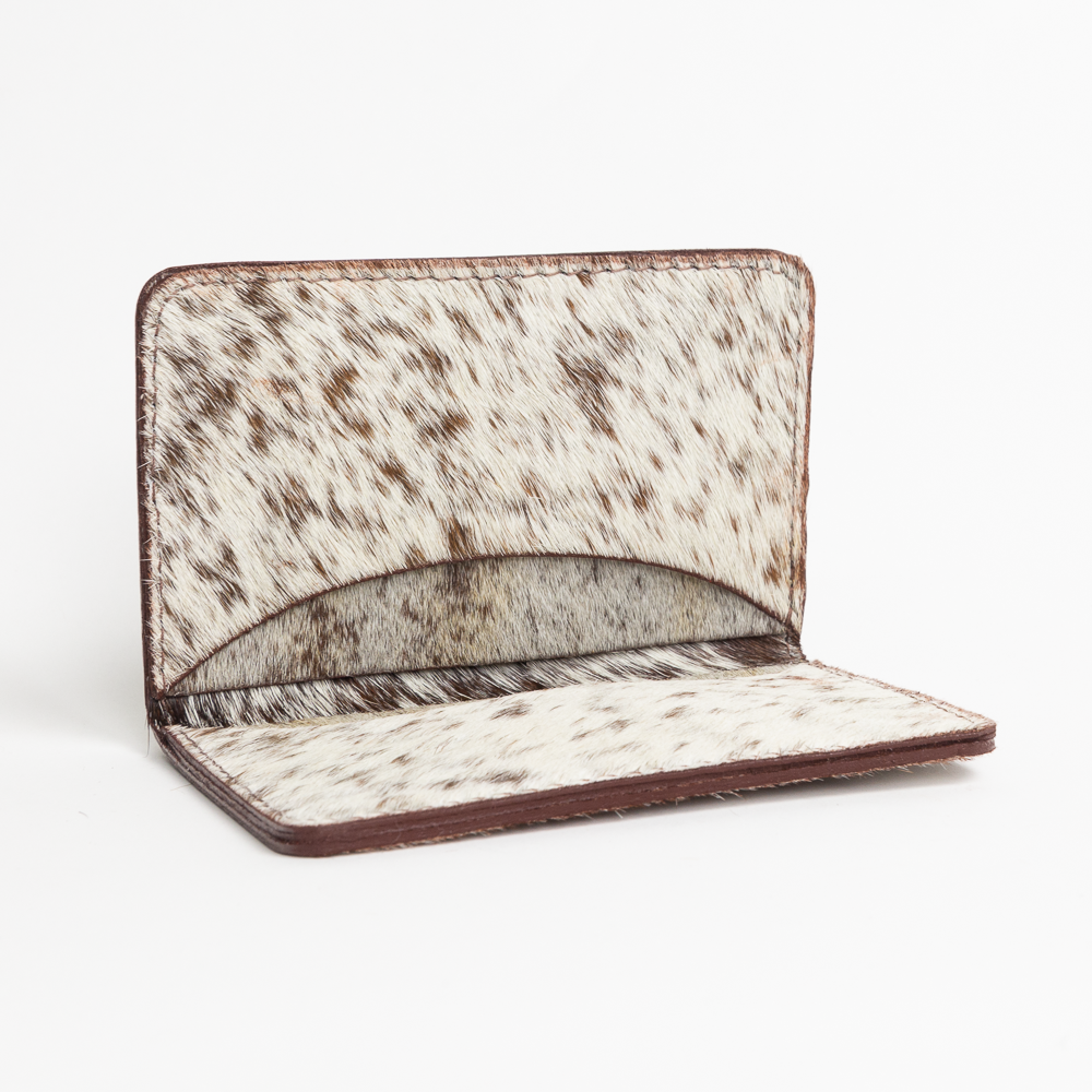 Cowhide Wallet - Brown Speckle