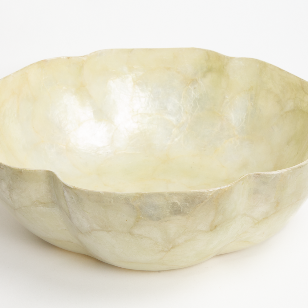 Scalloped Mother of Pearl Bowl