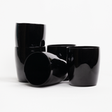 Black China Cups - Set of 5