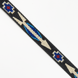 Thick Tapestry Hat Band - Black