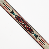 Thick Tapestry Hat Band - Red