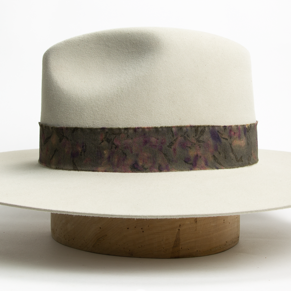 Botanically Dyed Silk Hat Band - Green