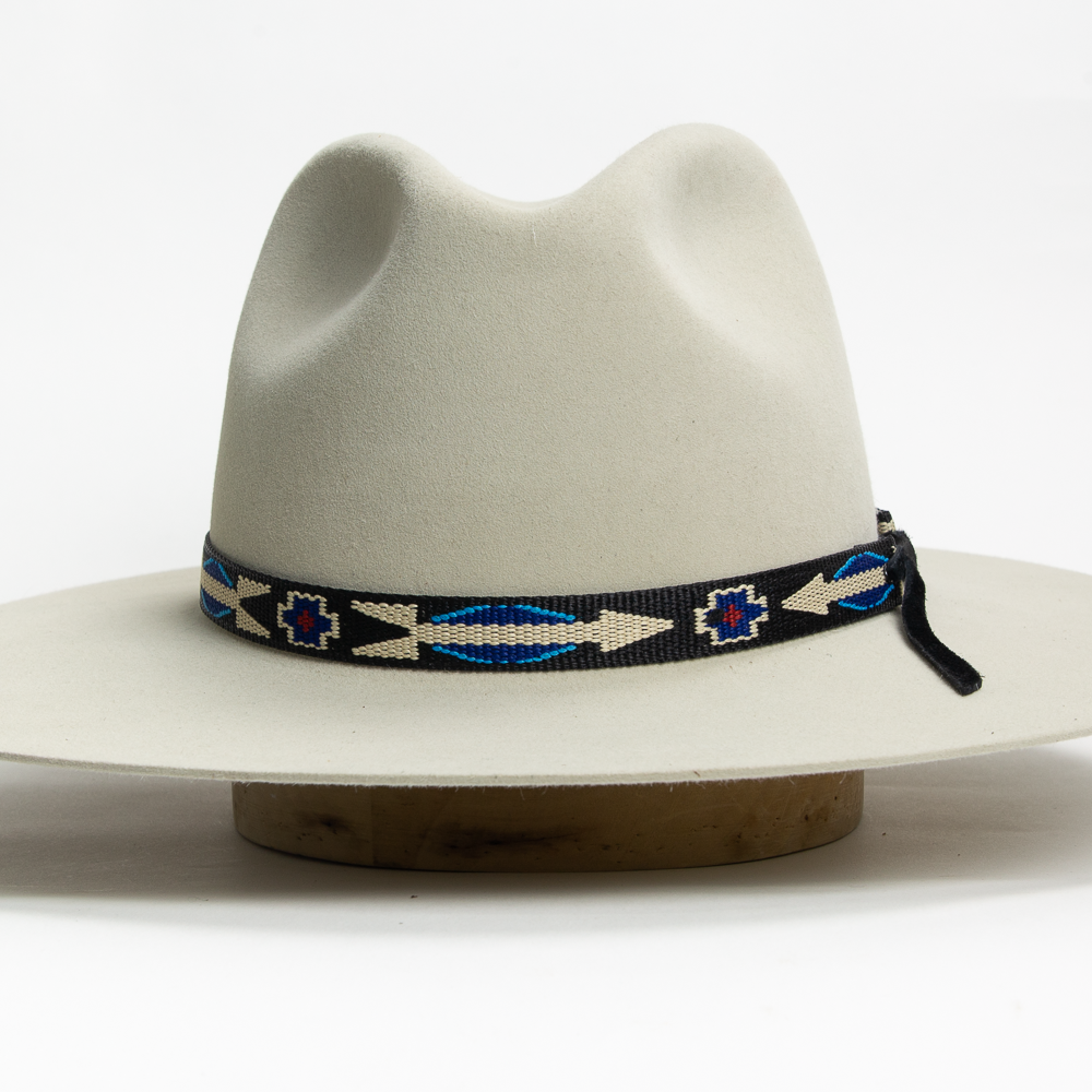 Thick Tapestry Hat Band - Black