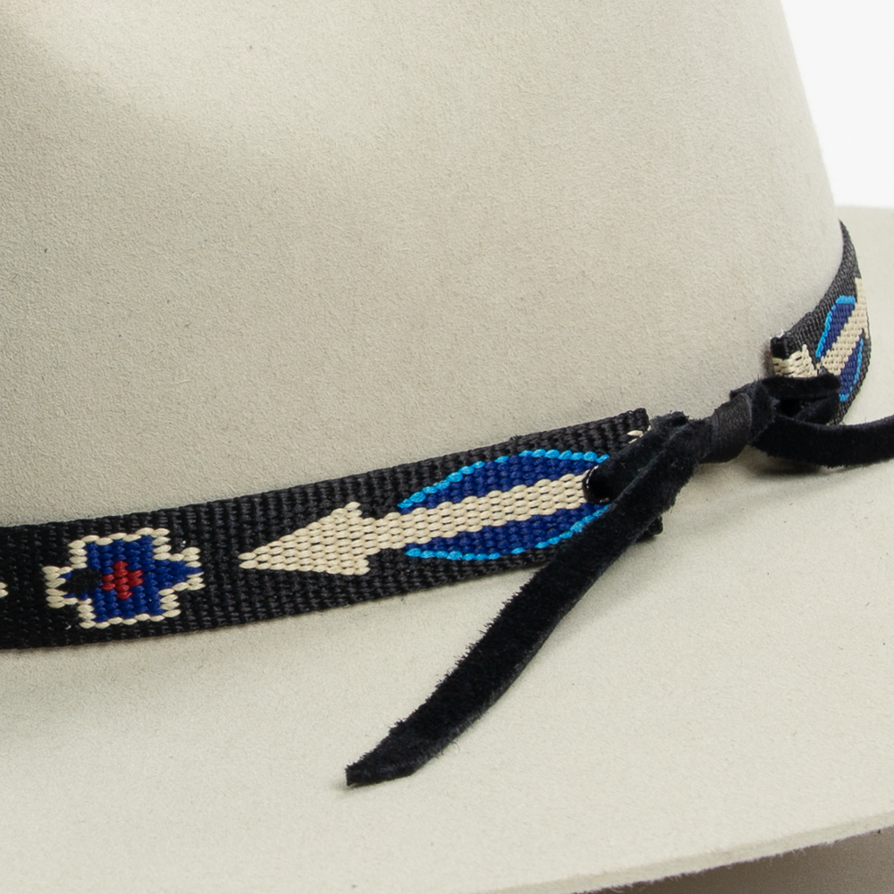 Thick Tapestry Hat Band - Black