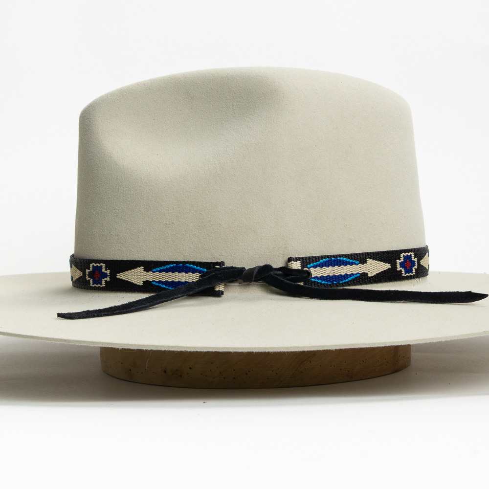 Thick Tapestry Hat Band - Black