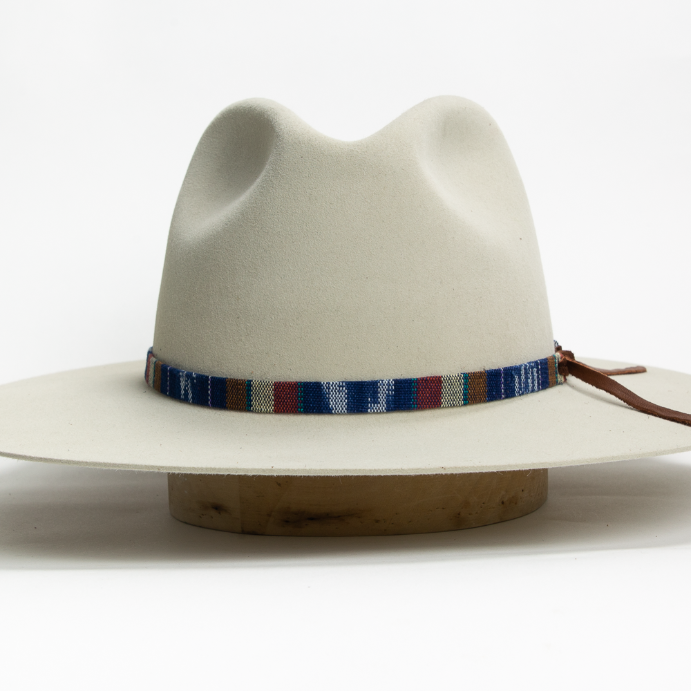 Tapestry Tie Hat Band - Rusty Indigo