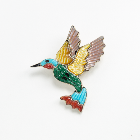 Zuni Hummingbird Pin