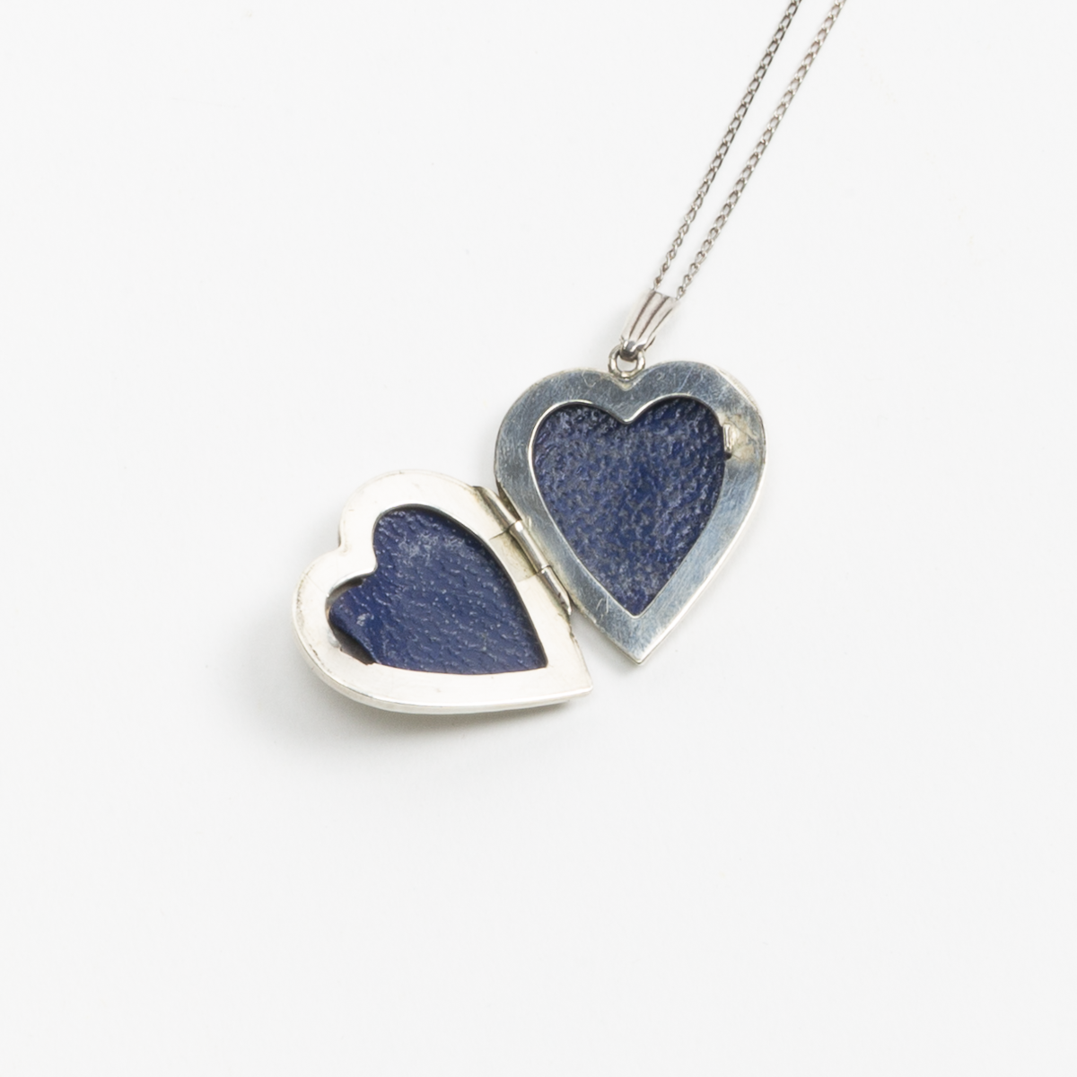 Silver Double Heart Locket