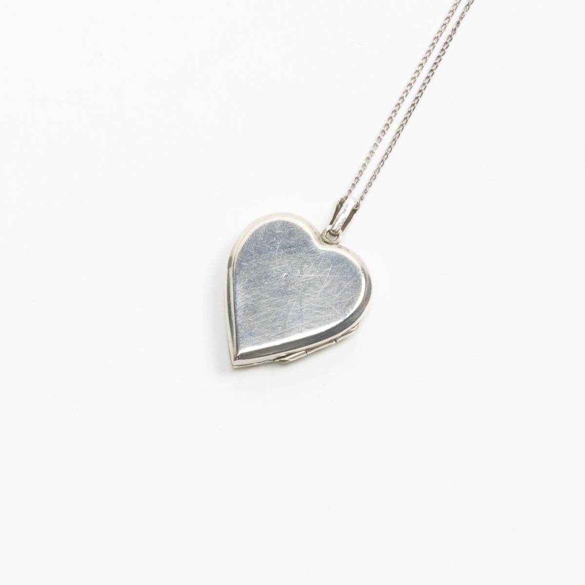 Silver Double Heart Locket