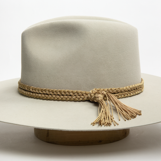 Nylon Braided Hat Band - Gold
