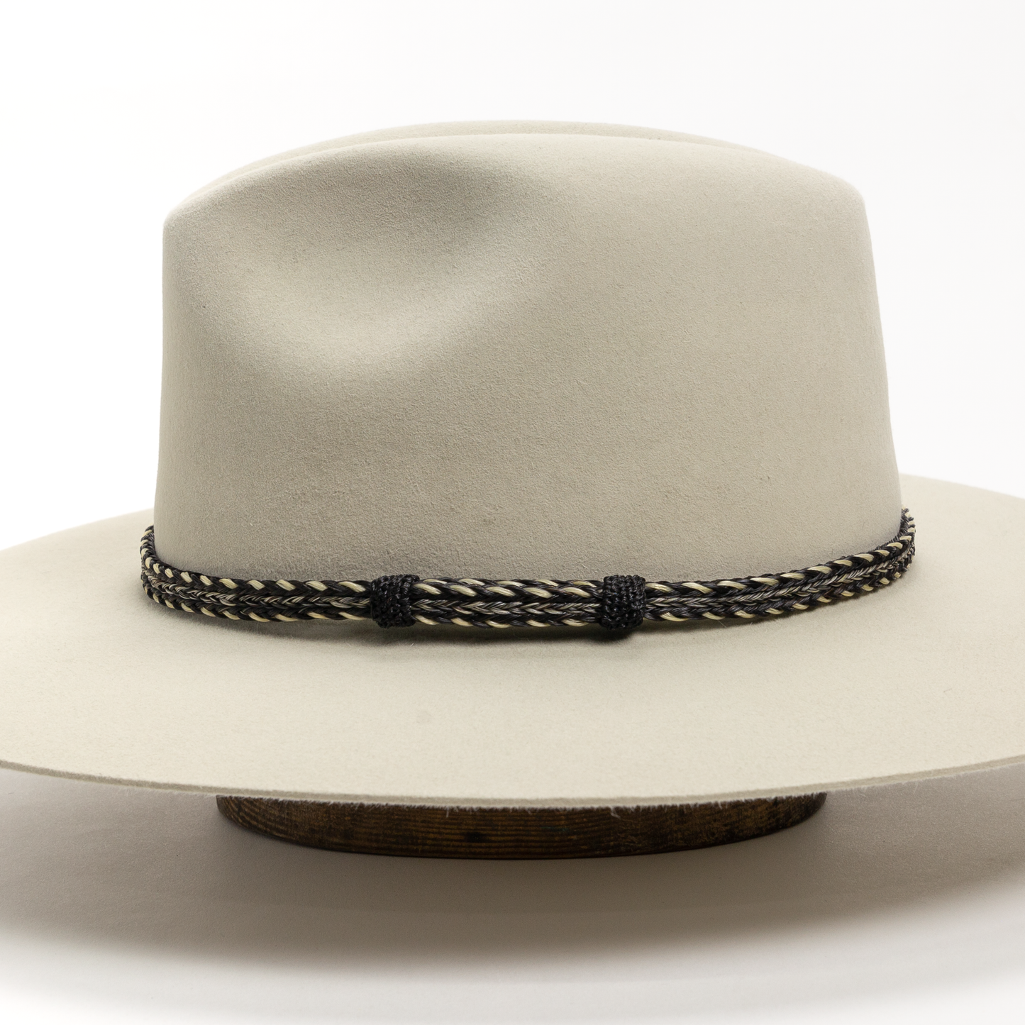 Three Strand Horsehair Band - Grey