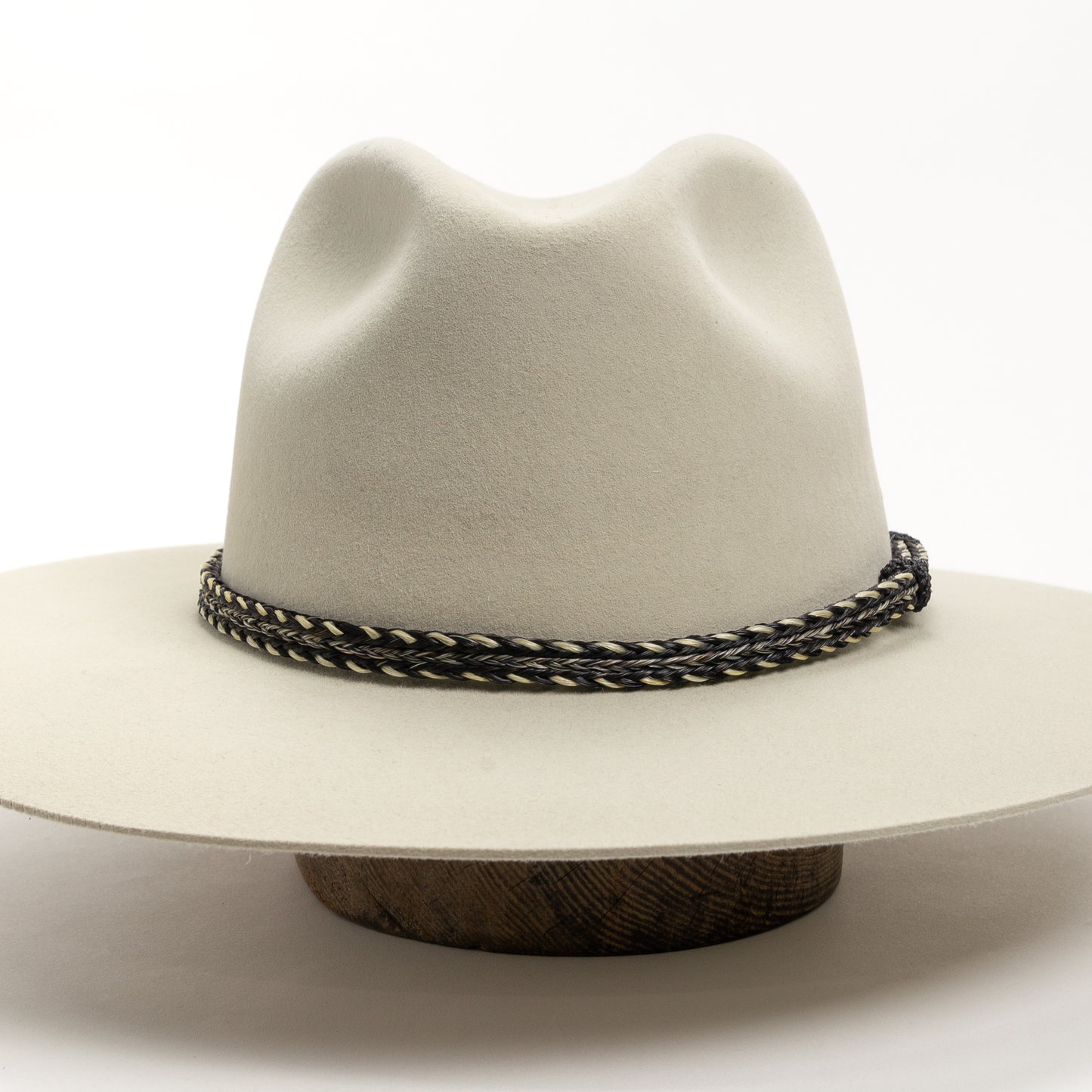 Three Strand Horsehair Band - Grey