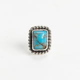 Turquoise Rectangle Pin