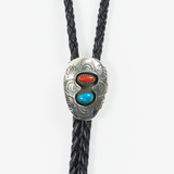 Double Stone Bolo Tie