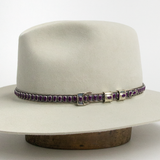 Purple Spiny Oyster Sterling Silver Hat Band