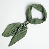 Hitched Bandana Slide - Cream Diamond