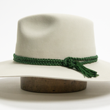 Nylon Braided Hat Band - Emerald